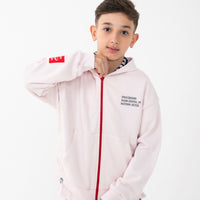 SHARK BASIC OVER FULLZIP HOODIE LIGHT PINK