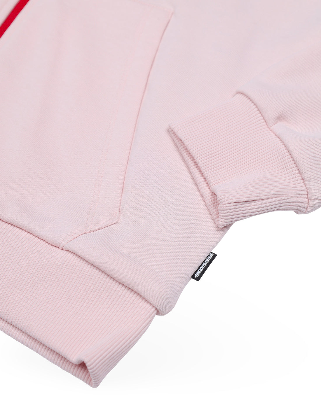 SHARK BASIC OVER FULLZIP HOODIE LIGHT PINK