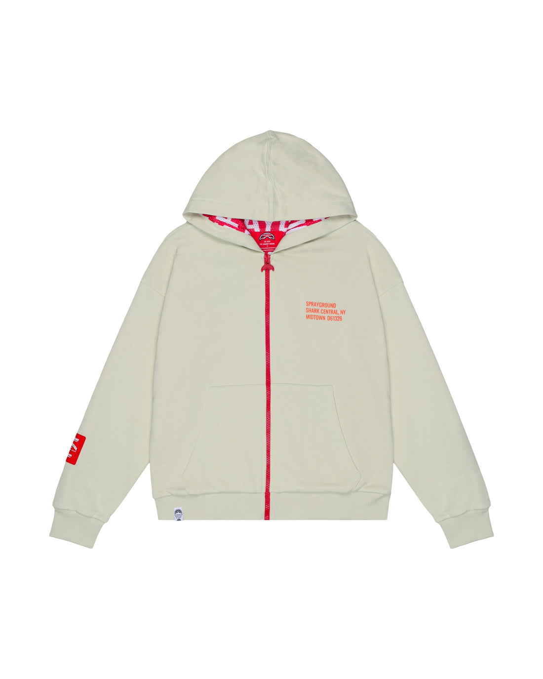 SHARK BASIC OVER FULLZIP HOODIE SAGE