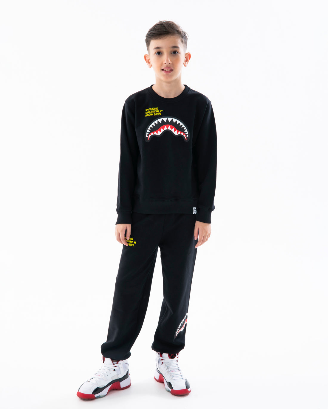 SHARK BASIC BLK REGULAR CREWNECK