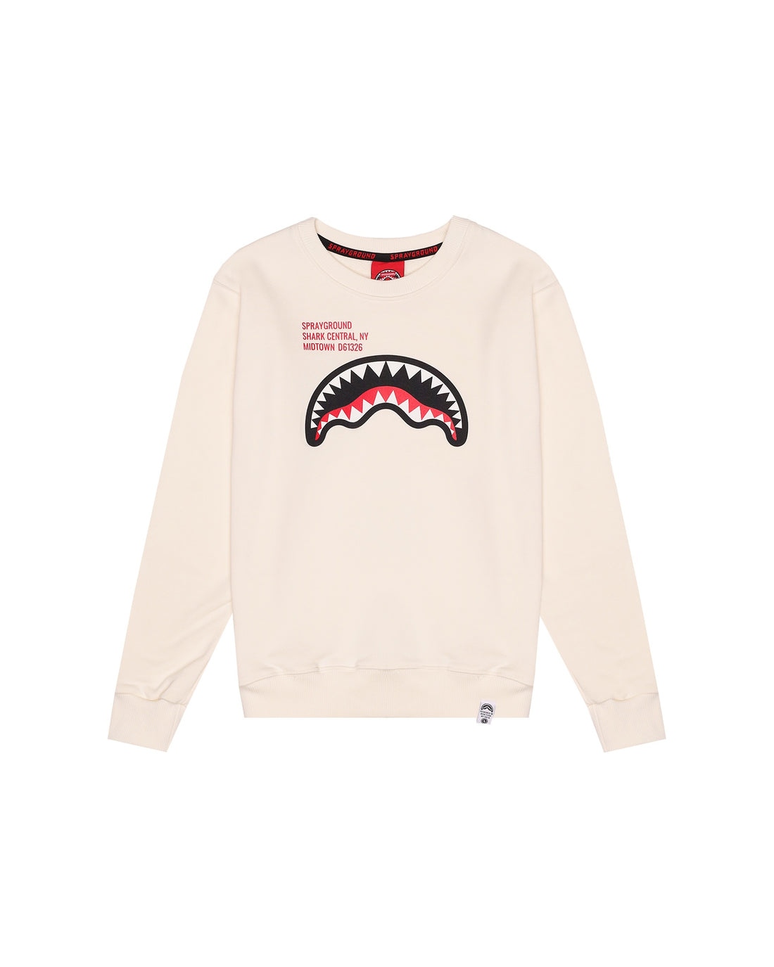 SHARK BASIC IVORY REGULAR CREWNECK
