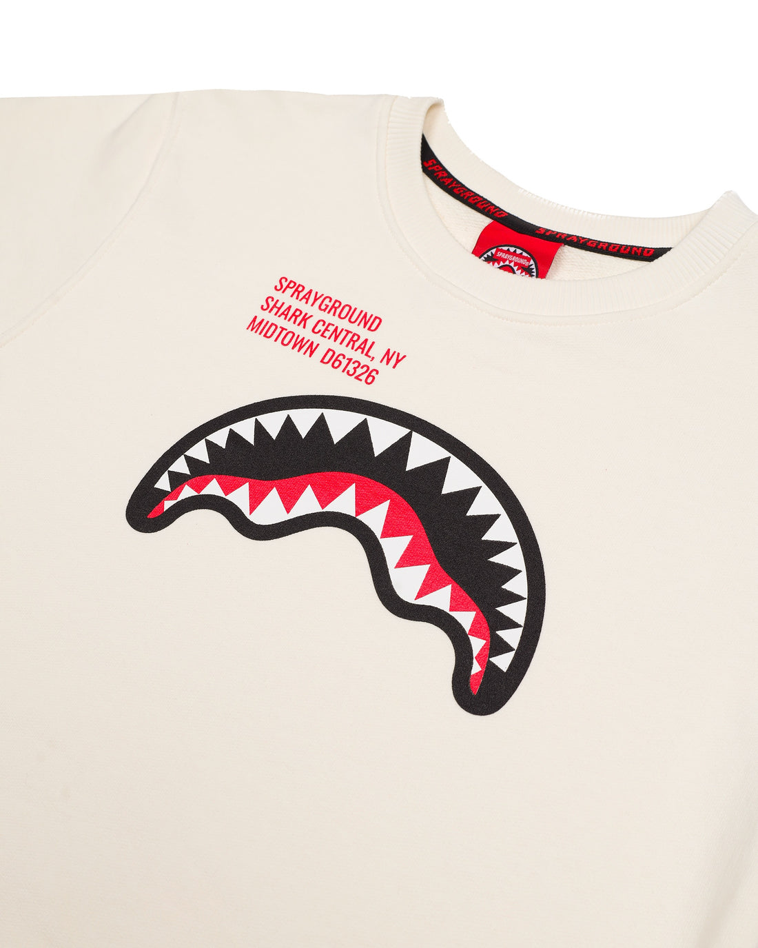 SHARK BASIC IVORY REGULAR CREWNECK