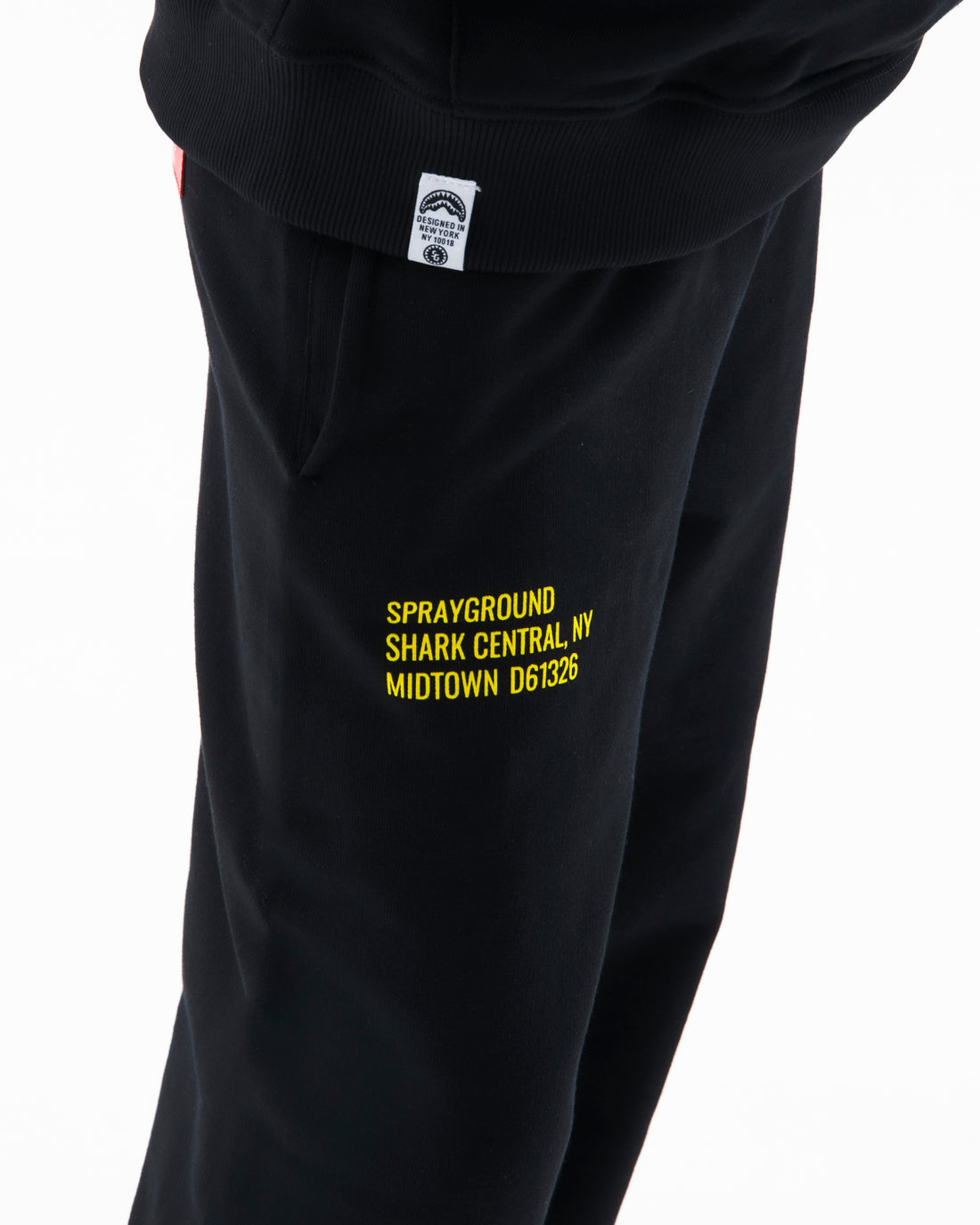 SHARK BASIC BAGGY PANTS BLACK