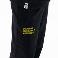 SHARK BASIC BAGGY PANTS BLACK