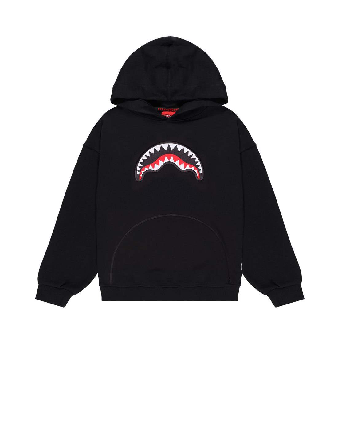 BEAR IN THE POCKET BLACK OVER HOODIE