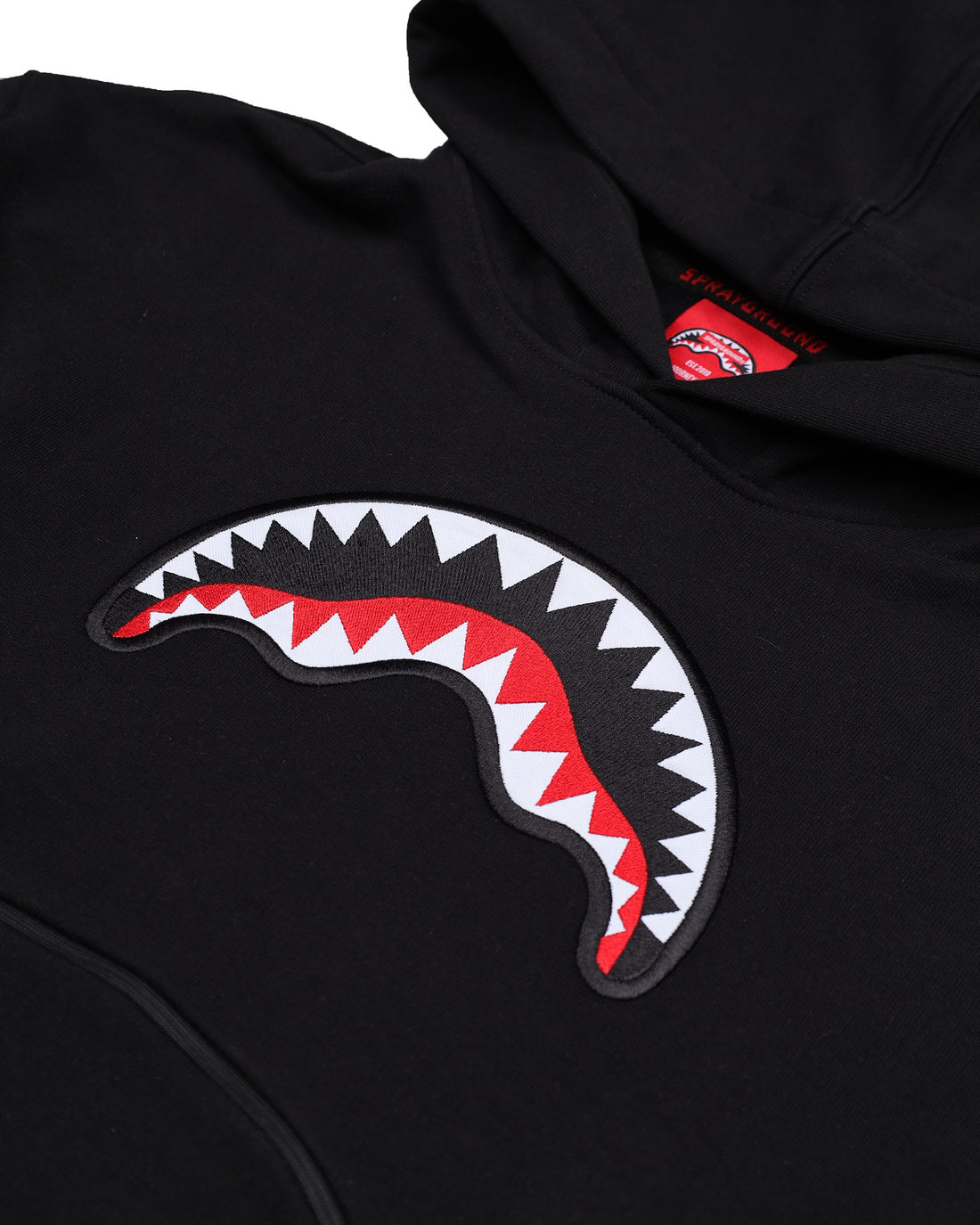 BEAR IN THE POCKET BLACK OVER HOODIE