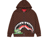 CATCH BEAR CHECK OVER FULLZIP HOODIE