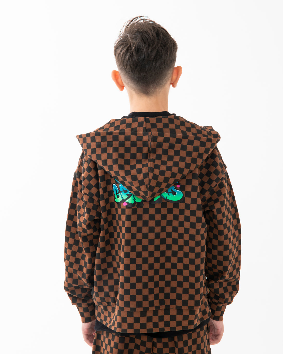 CATCH BEAR CHECK OVER FULLZIP HOODIE
