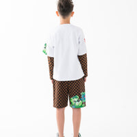 CATCH BEAR CHECK SHORTS