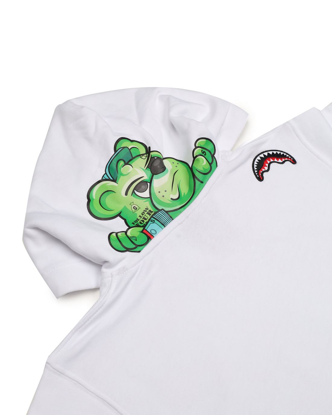 CATCH THE BEAR REGULAR HOODIE WHT