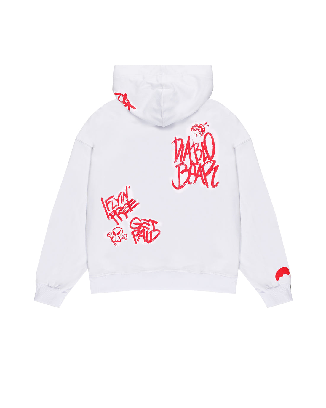 VANDAL DIABLO BEAR WHITE OVER HOODIE