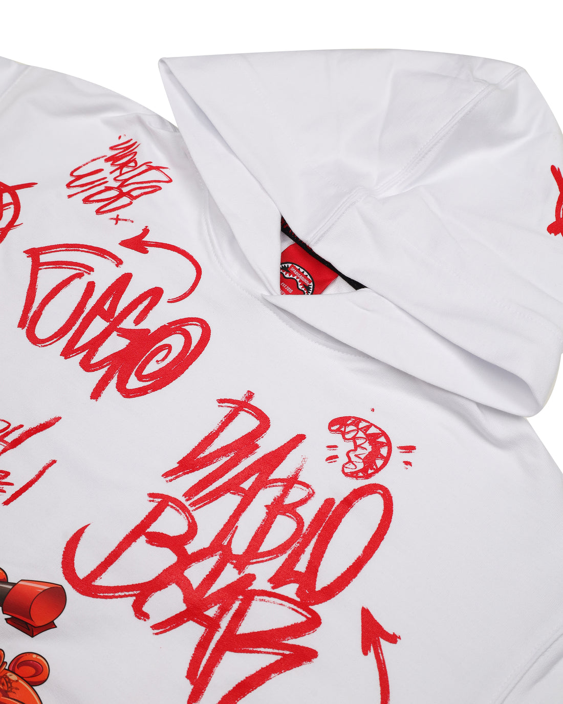 VANDAL DIABLO BEAR WHITE OVER HOODIE