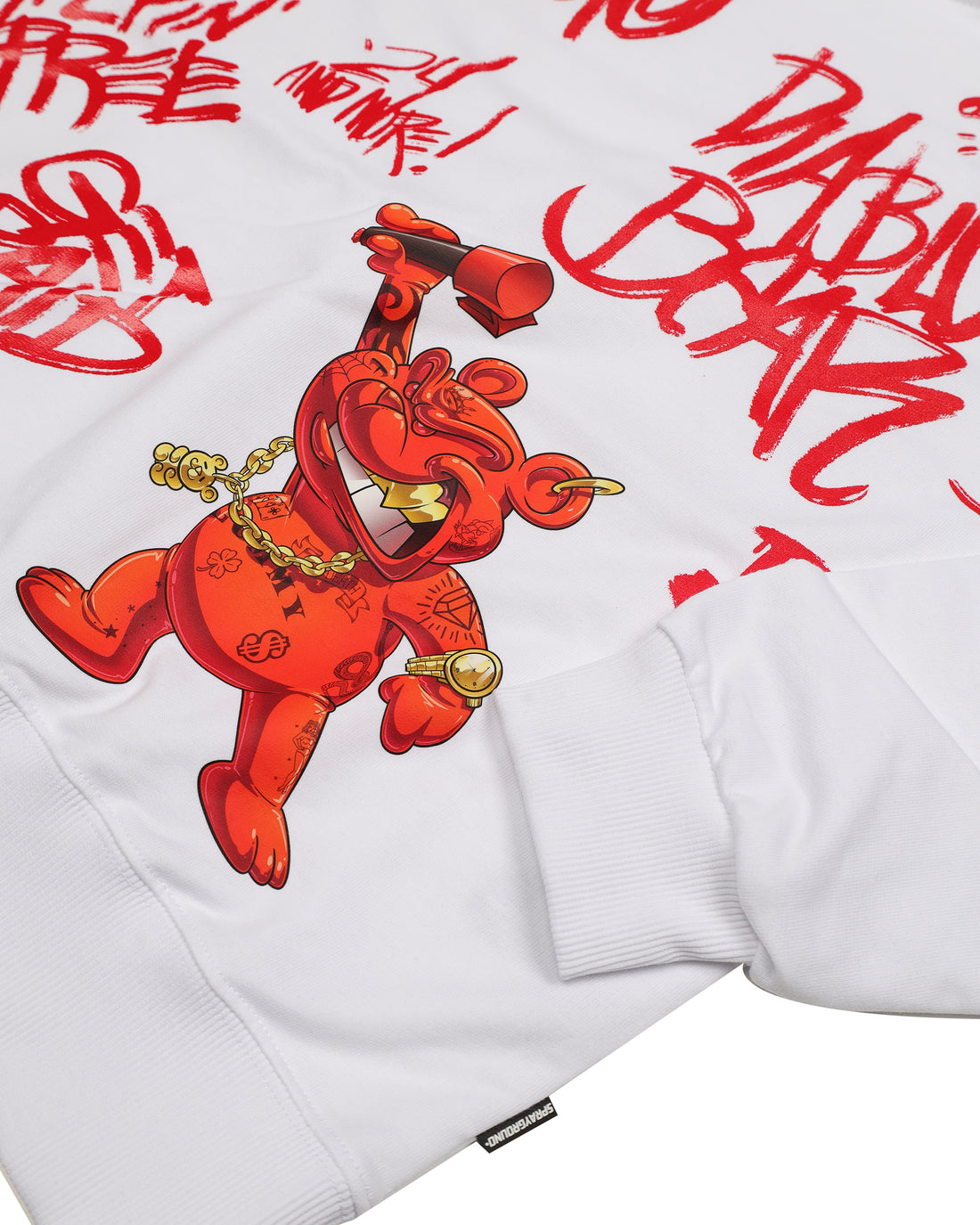 VANDAL DIABLO BEAR WHITE OVER HOODIE