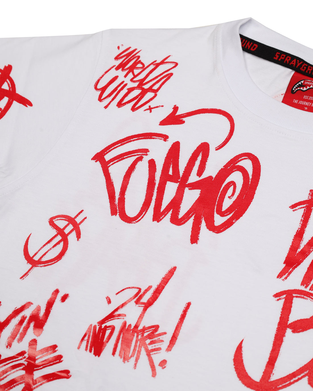 VANDAL DIABLO BEAR WHITE REGULAR T-SHIRT