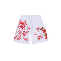 VANDAL DIABLO BEAR WHITE SHORTS