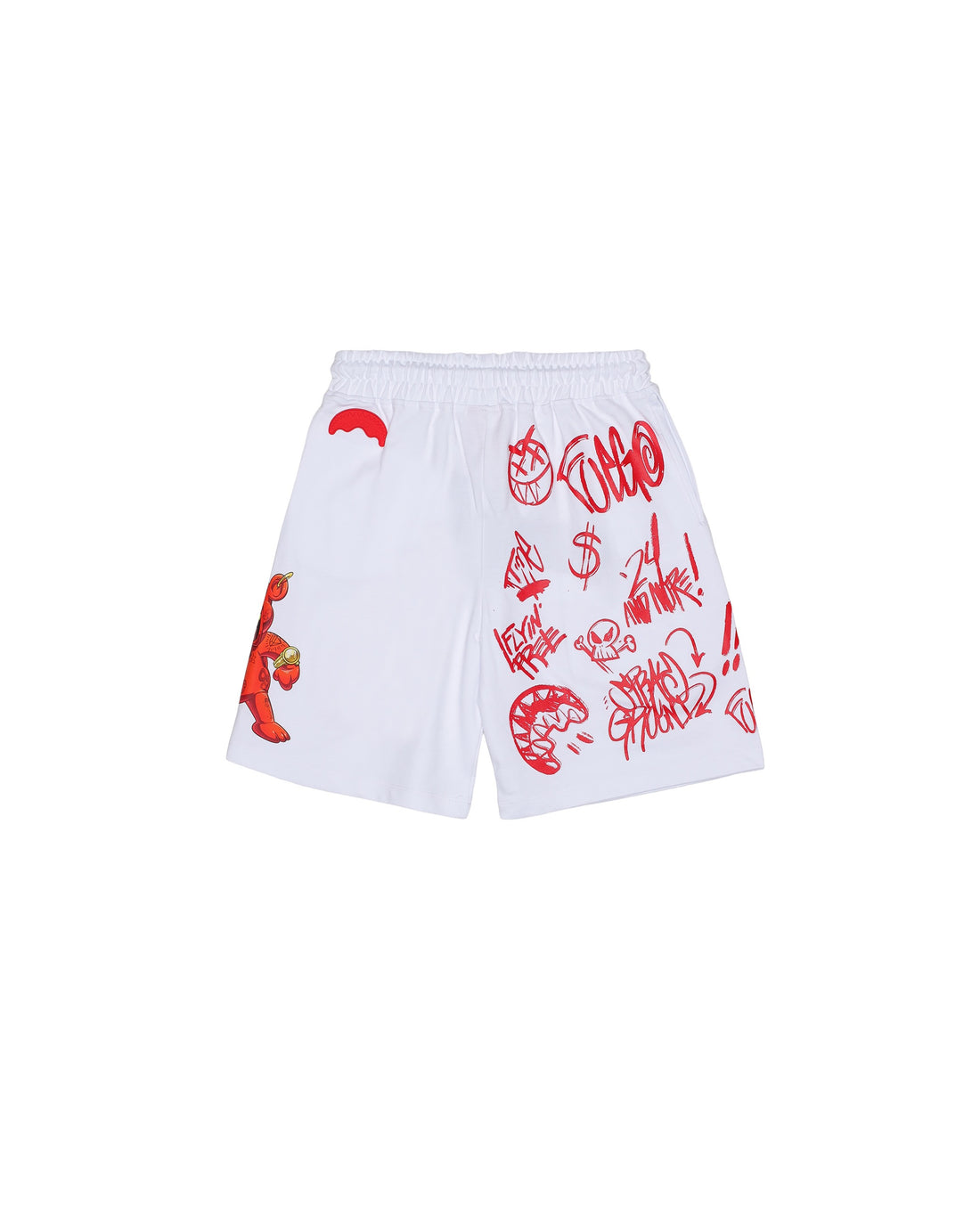 VANDAL DIABLO BEAR WHITE SHORTS