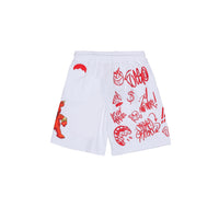 VANDAL DIABLO BEAR WHITE SHORTS