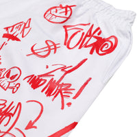VANDAL DIABLO BEAR WHITE SHORTS