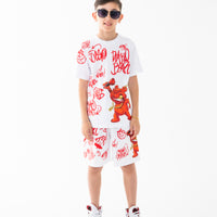 VANDAL DIABLO BEAR WHITE SHORTS