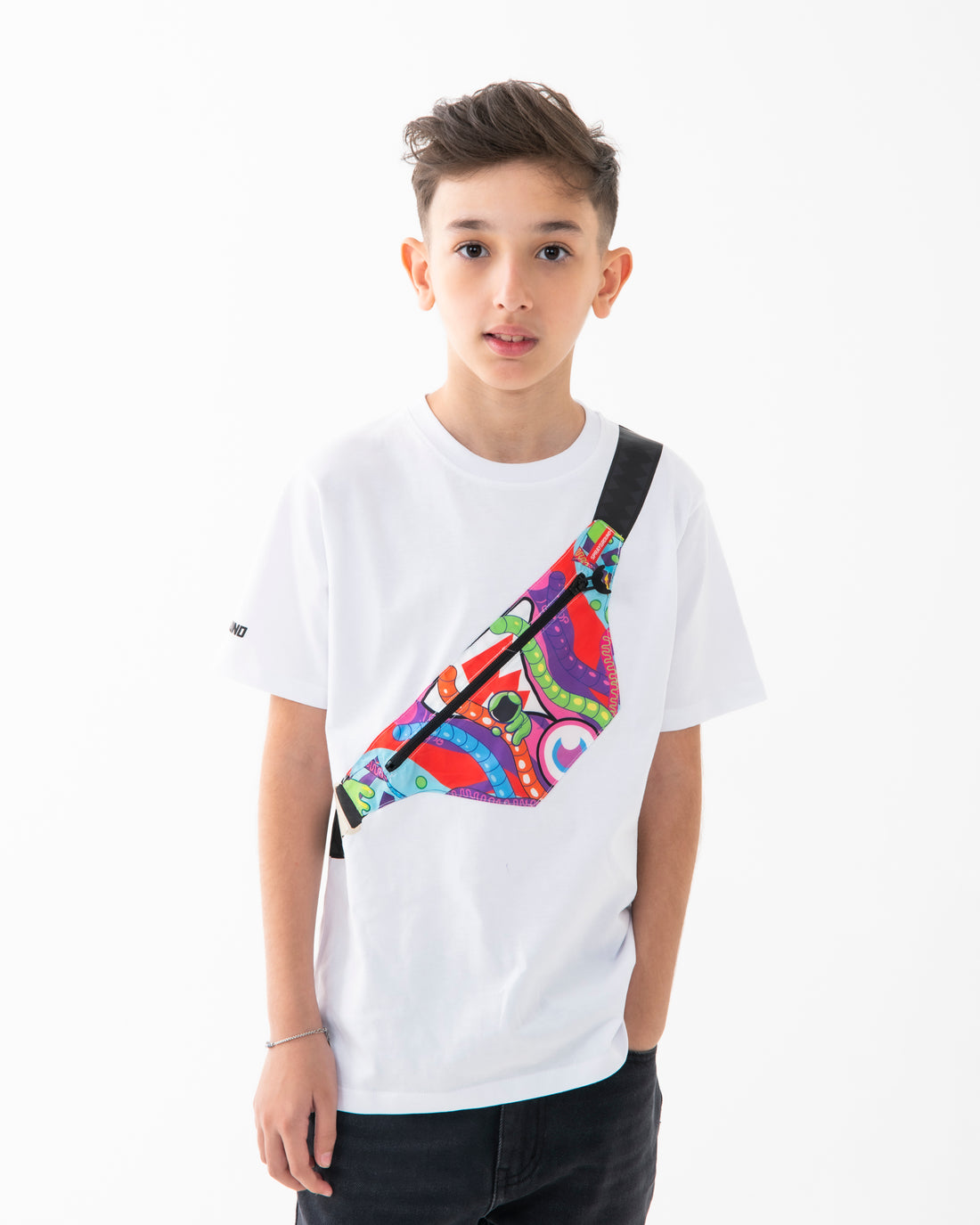 MIND TRIP CROSSBODY REG T-SHIRT WHT