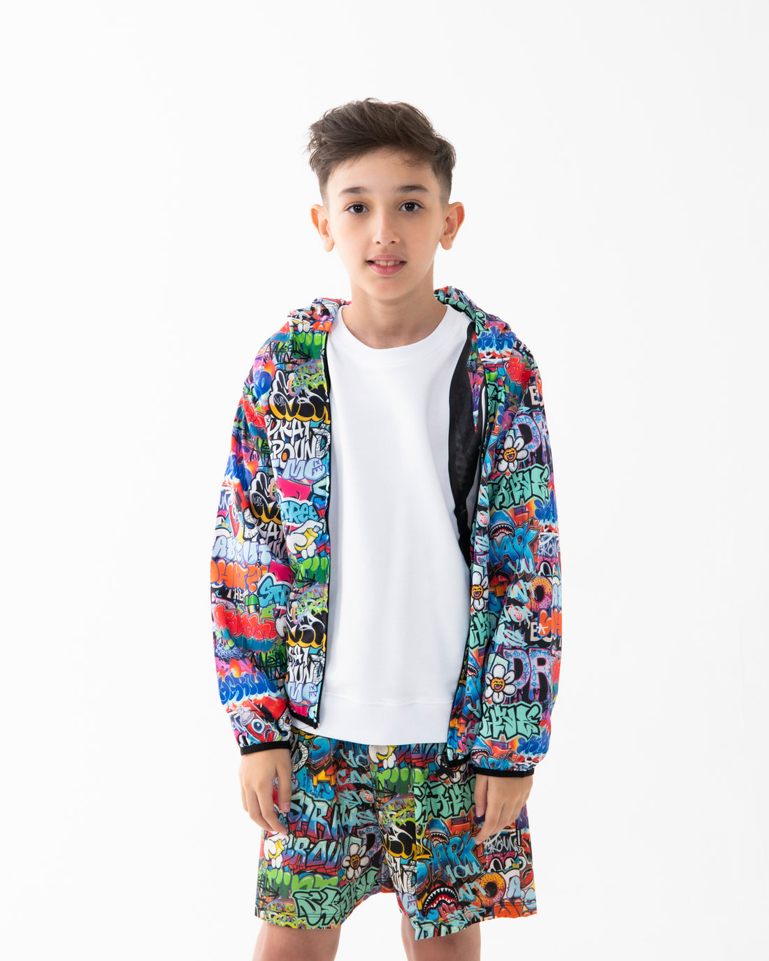 SPRAYGROUND WRITERS BACKPACK IN THE WHITE CREWNECK