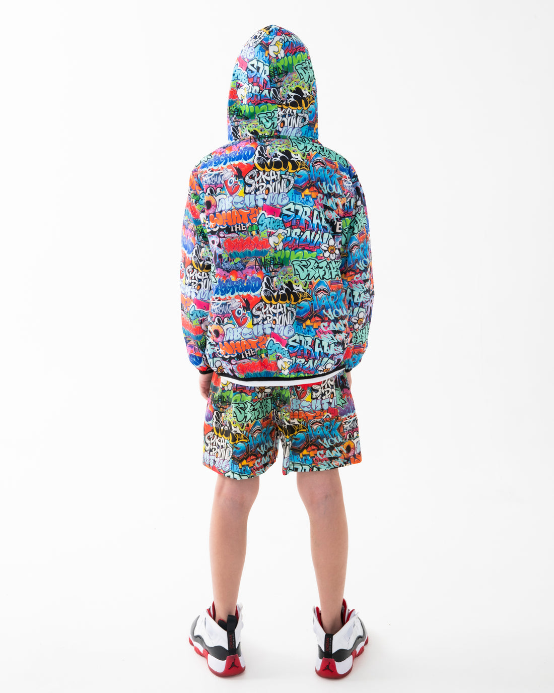 SPRAYGROUND WRITERS BACKPACK IN THE WHITE CREWNECK