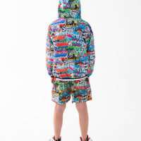 SPRAYGROUND WRITERS BACKPACK IN THE WHITE CREWNECK