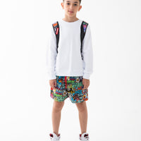 SPRAYGROUND WRITERS BACKPACK IN THE WHITE CREWNECK