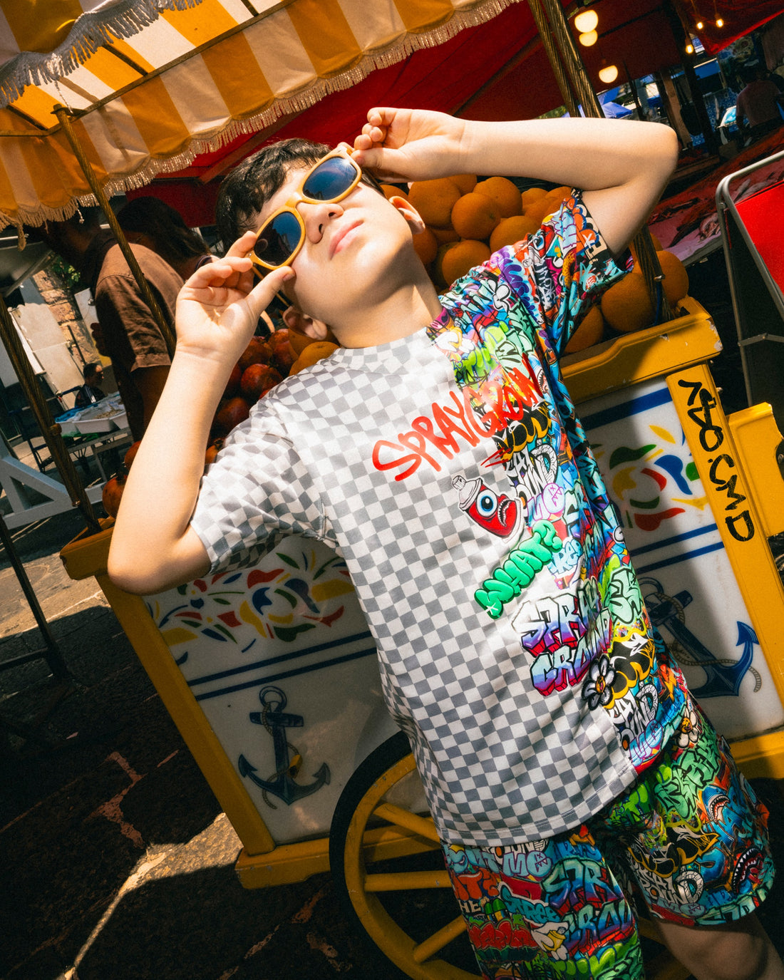 SPRAYGROUND WRITERS SPLIT REGULAR T-SHIRT