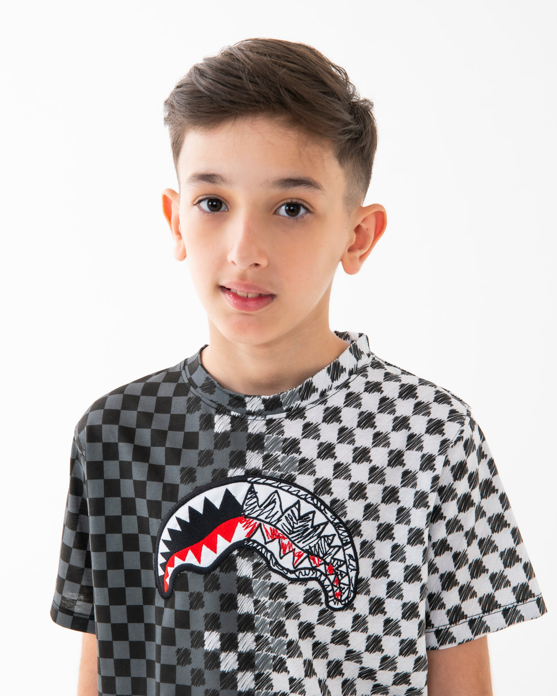 CHECKERED SKETCH REGULAR T-SHIRT