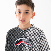 CHECKERED SKETCH REGULAR T-SHIRT