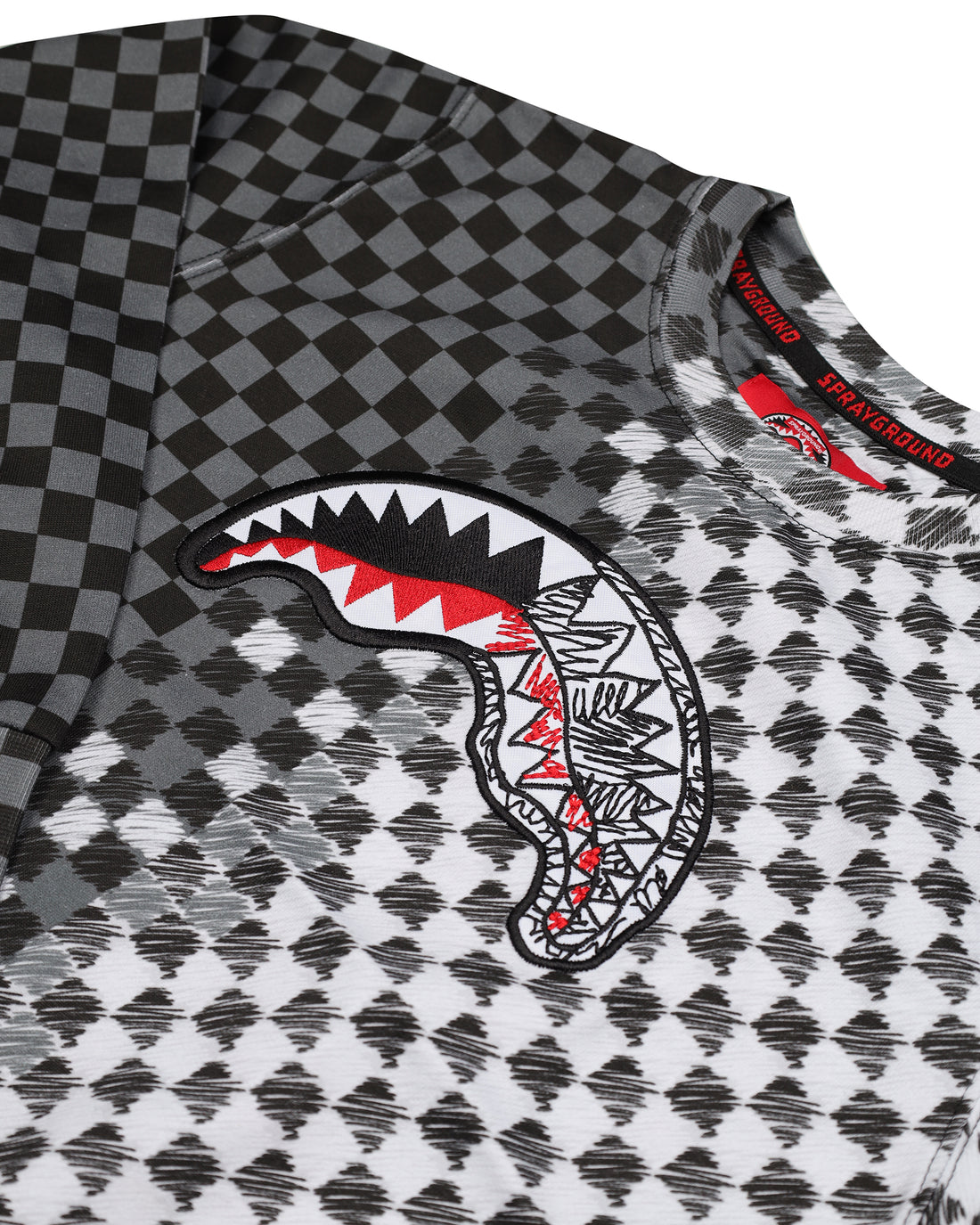 CHECKERED SKETCH REGULAR CREWNECK