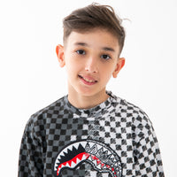 CHECKERED SKETCH REGULAR CREWNECK