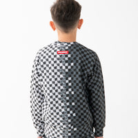 CHECKERED SKETCH REGULAR CREWNECK