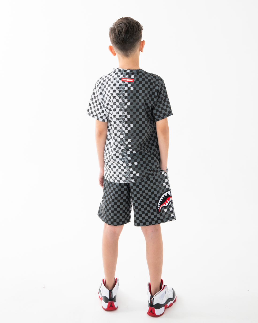 CHECKERED SKETCH SHORTS