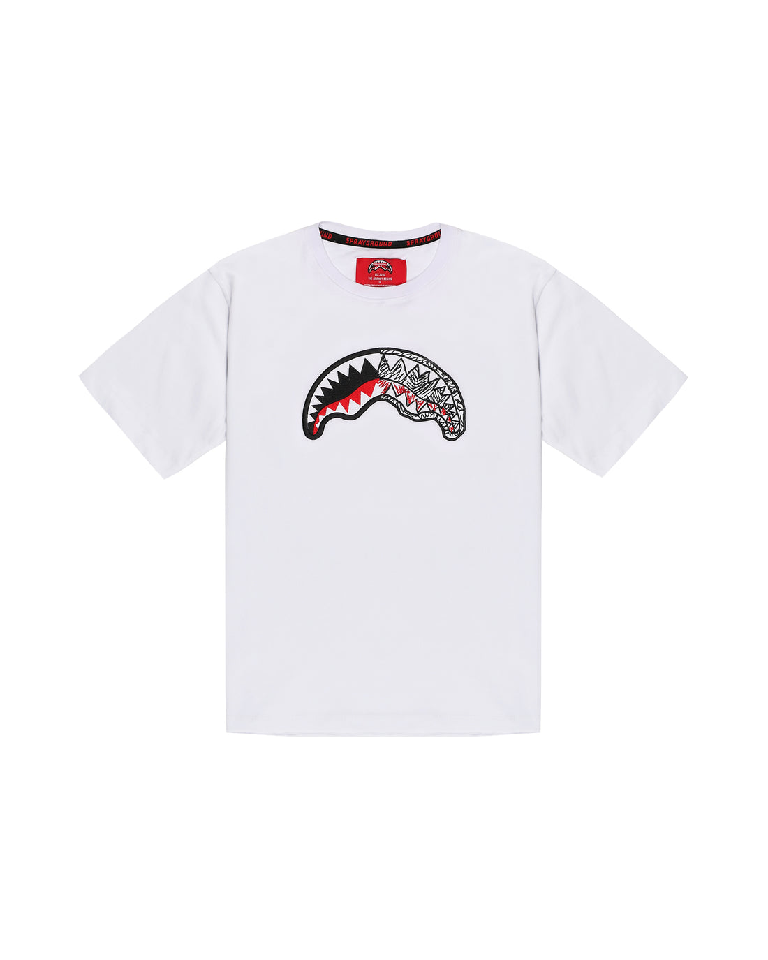 SKETCH SHARK WHITE OVER T-SHIRT