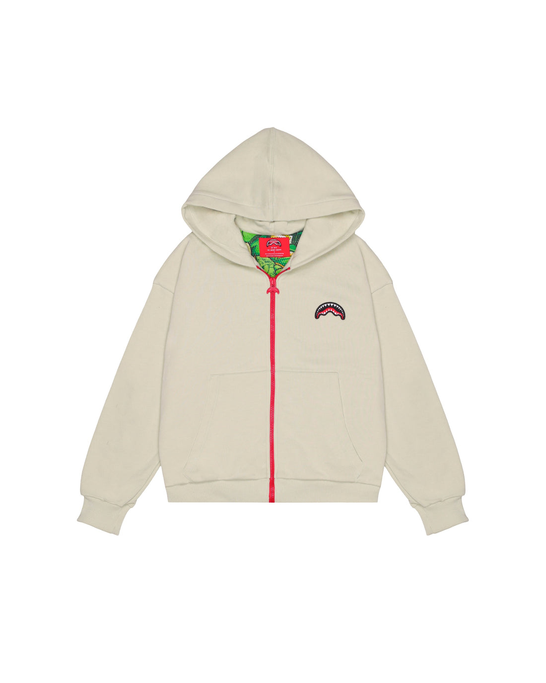 SHOW THE SHARK SAGE OVER FULL ZIP HOODIE