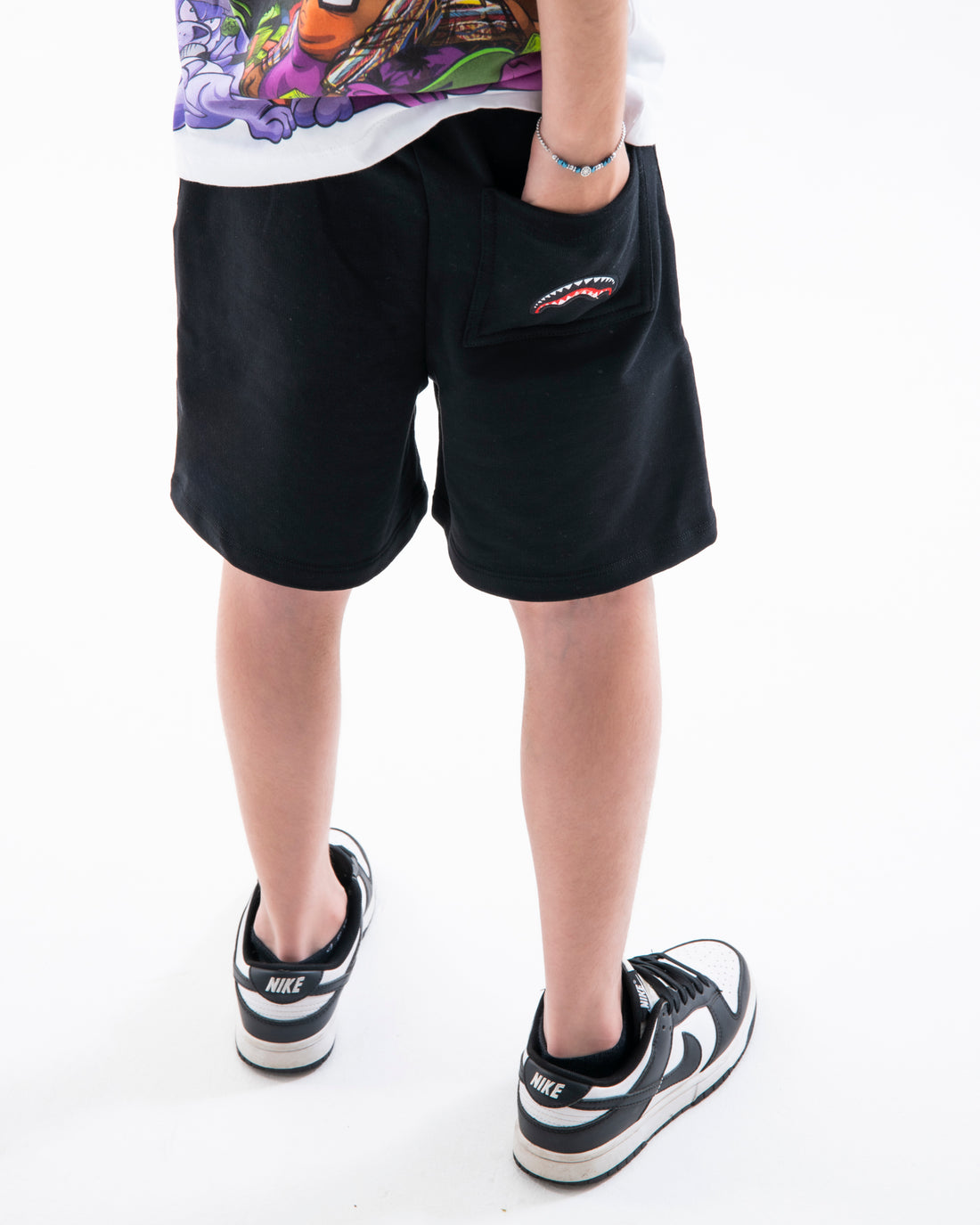 SHOW THE SHARK BLACK SHORTS