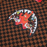 GET OUT BEAR CHECKERED REGULAR T-SHIRT