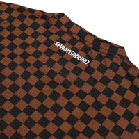 GET OUT BEAR CHECKERED REGULAR T-SHIRT