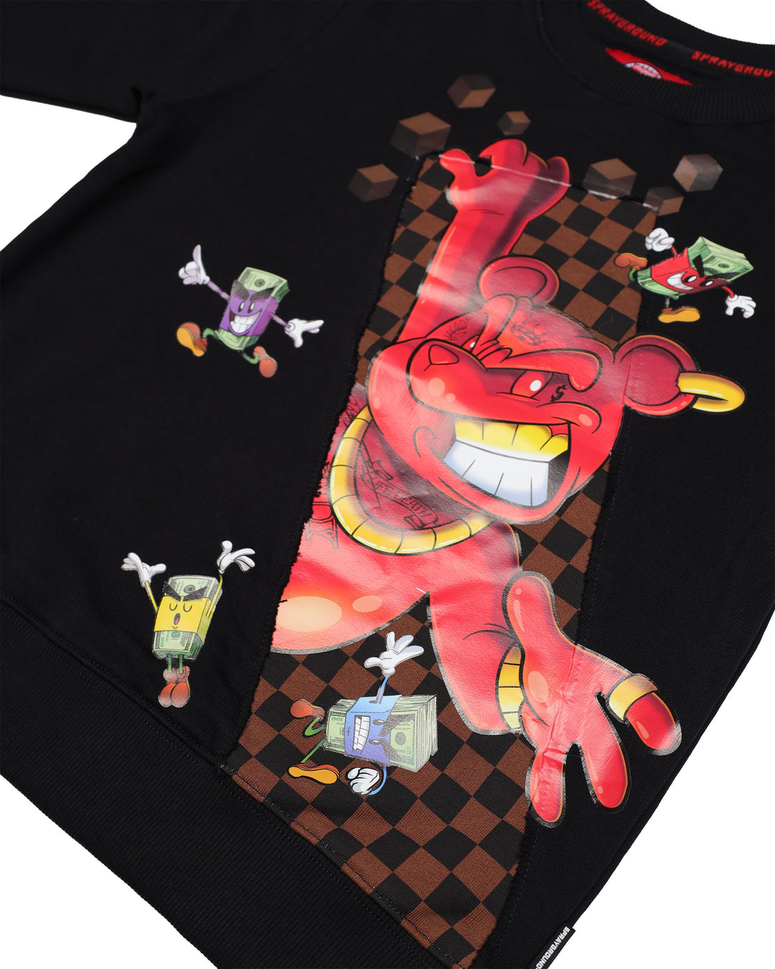 GET OUT BEAR REGULAR CREW BLK