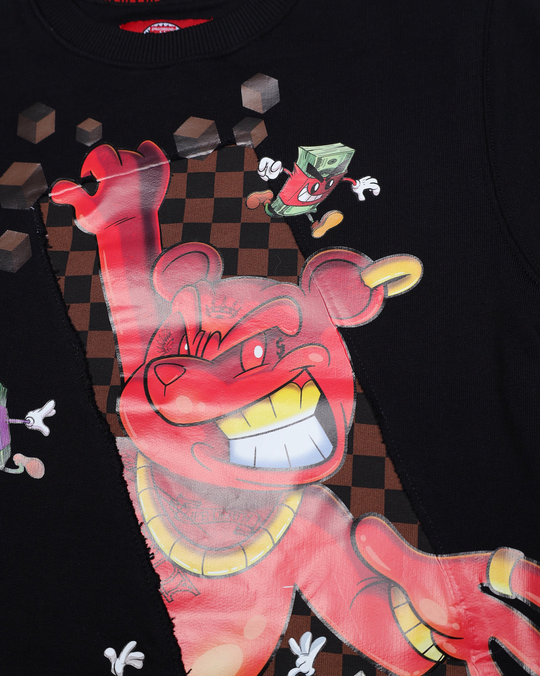 GET OUT BEAR REGULAR CREW BLK