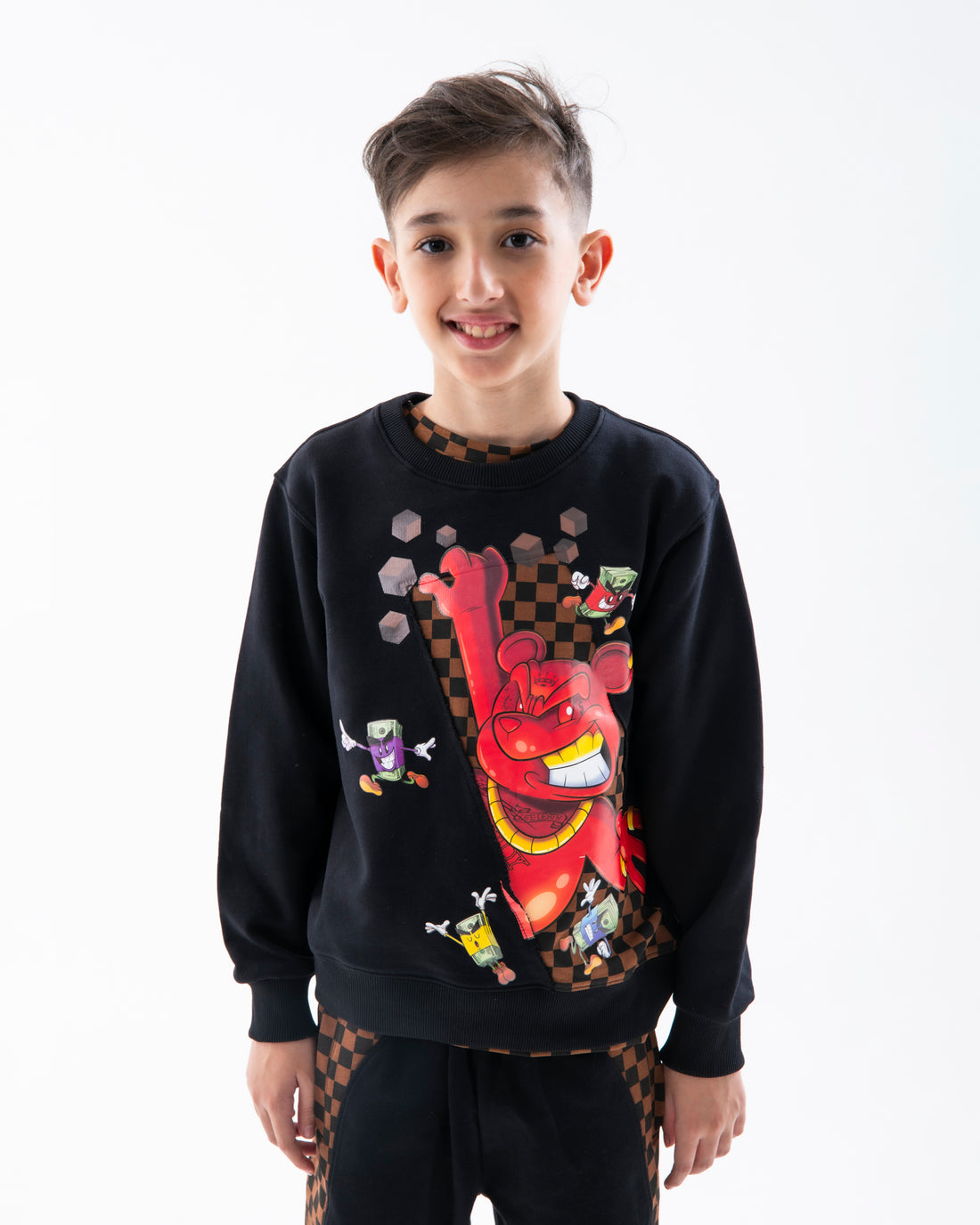 GET OUT BEAR REGULAR CREW BLK