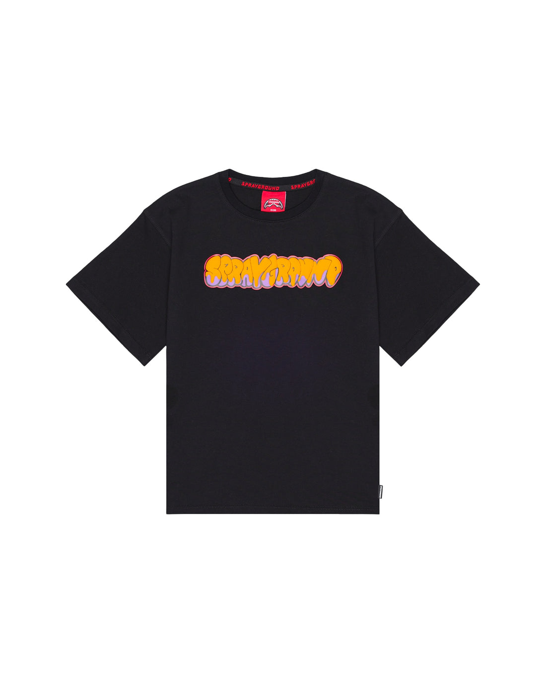 MAKES THE WORLD GO ROUND BLACK OVER T-SHIRT