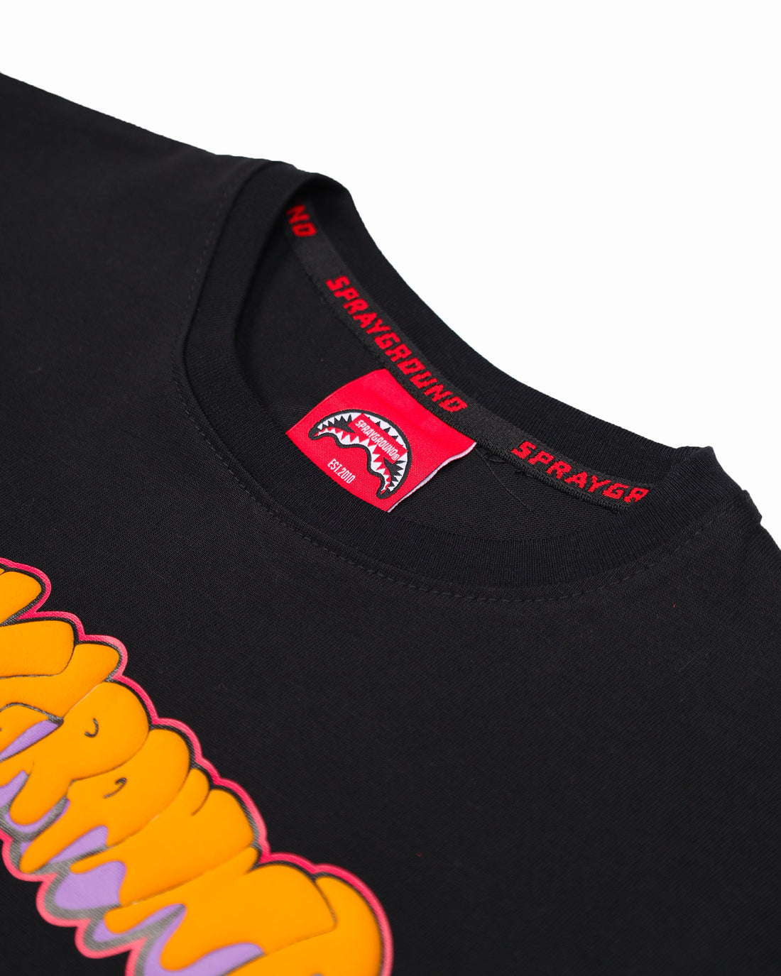 MAKES THE WORLD GO ROUND BLACK OVER T-SHIRT