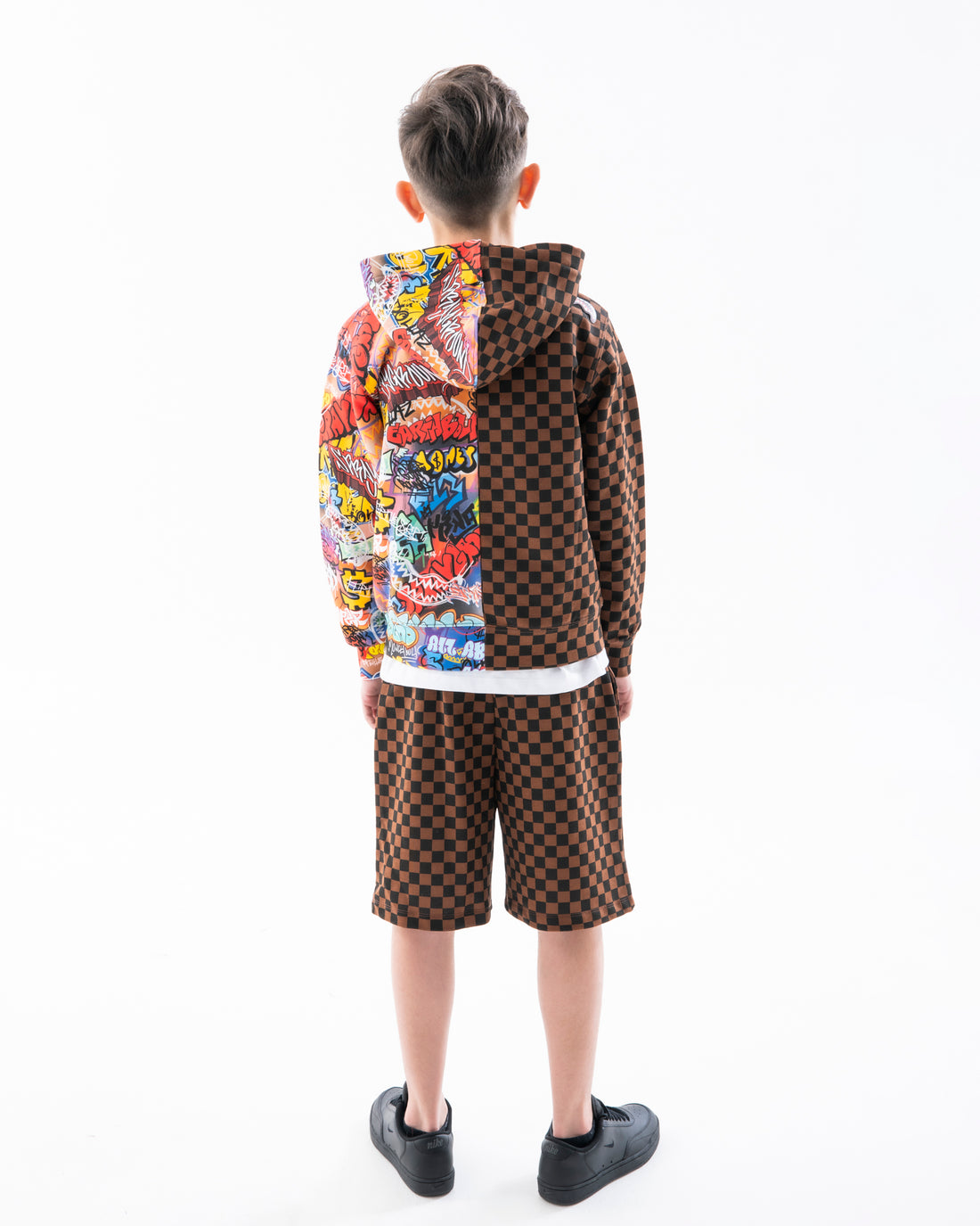 MAKES THE WORLD GO ROUND SPLIT REGULAR HOODIE