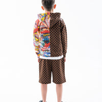 MAKES THE WORLD GO ROUND SPLIT REGULAR HOODIE