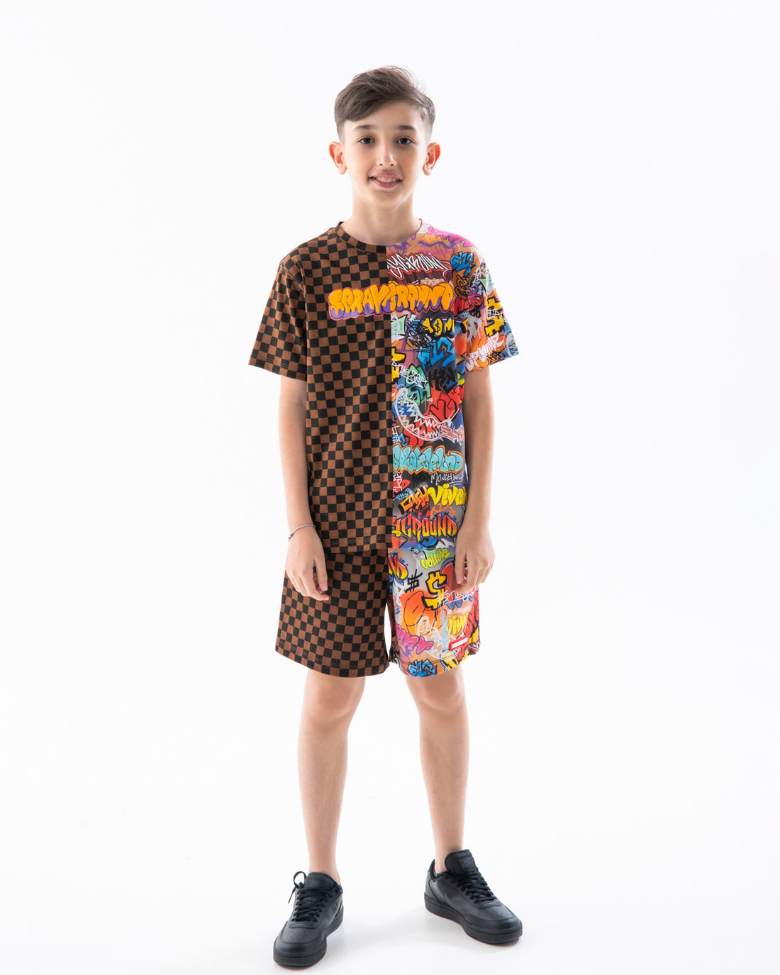 MAKES THE WORLD GO ROUND SPLIT REGULAR T-SHIRT