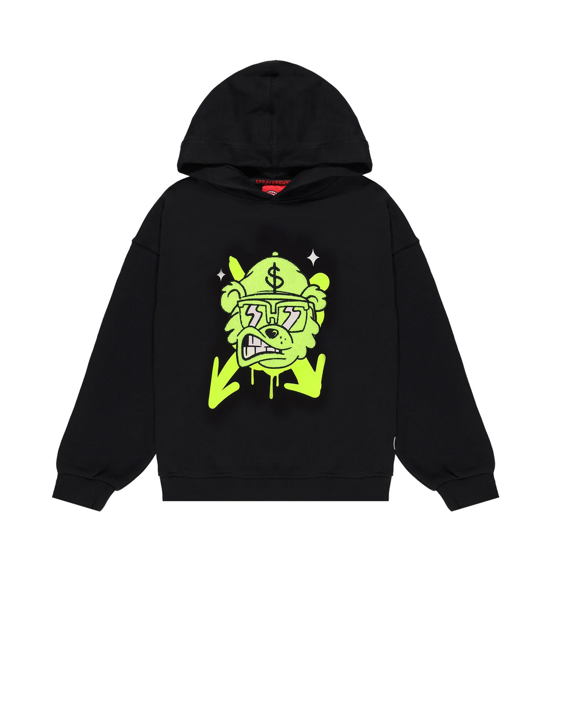 GRAFFITI BEAR REGULAR HOODIE BLK