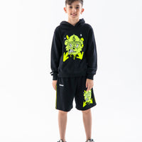 GRAFFITI BEAR REGULAR HOODIE BLK
